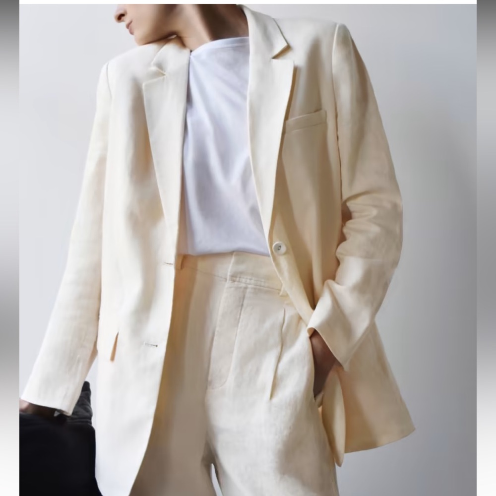 New linen blazer